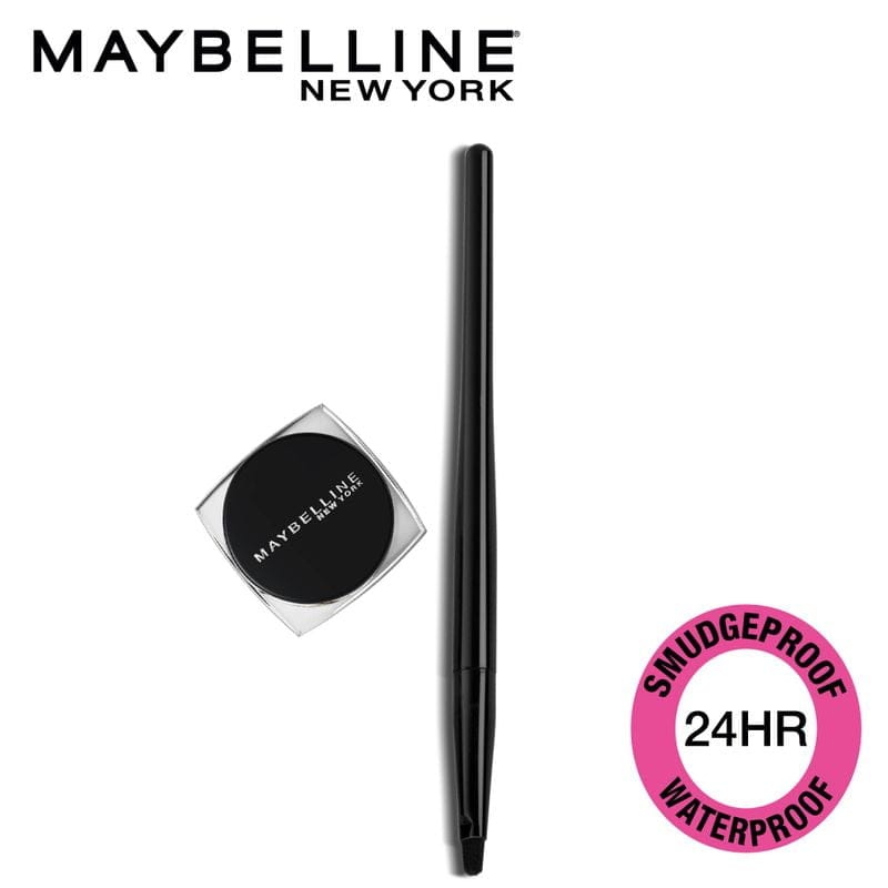 Maybelline New York - Lasting Drama Gel Eyeliner With Expert Eyeliner Brush 01 Black (2.5g)
