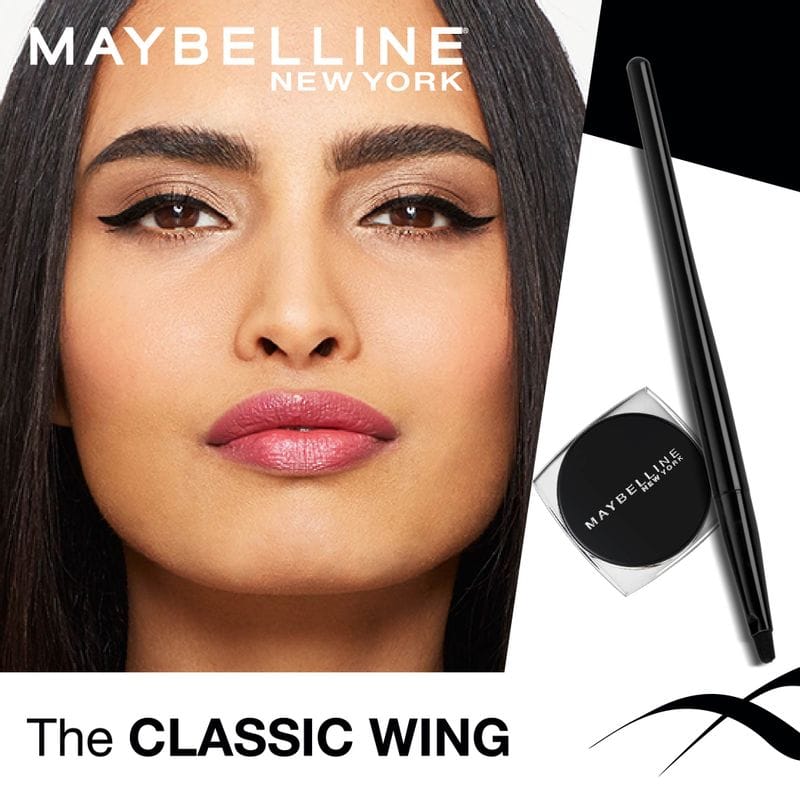Maybelline New York - Lasting Drama Gel Eyeliner With Expert Eyeliner Brush 01 Black (2.5g)