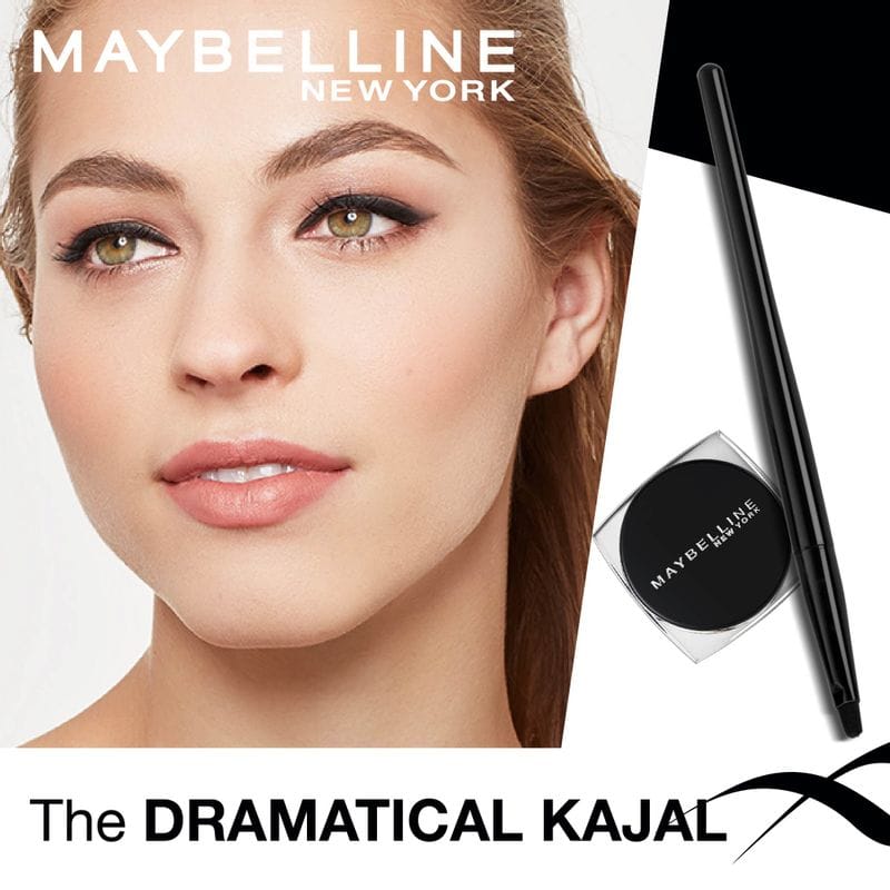 Maybelline New York - Lasting Drama Gel Eyeliner With Expert Eyeliner Brush 01 Black (2.5g)