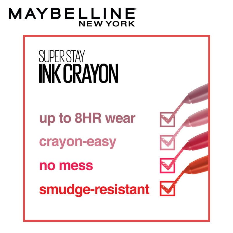 Maybelline New York Super Stay Crayon Lipstick (1.2gm)