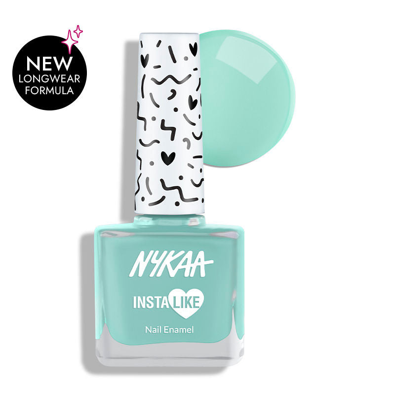 Nykaa InstaLike Long Lasting Nail Enamel - Aqua Bomb 473
