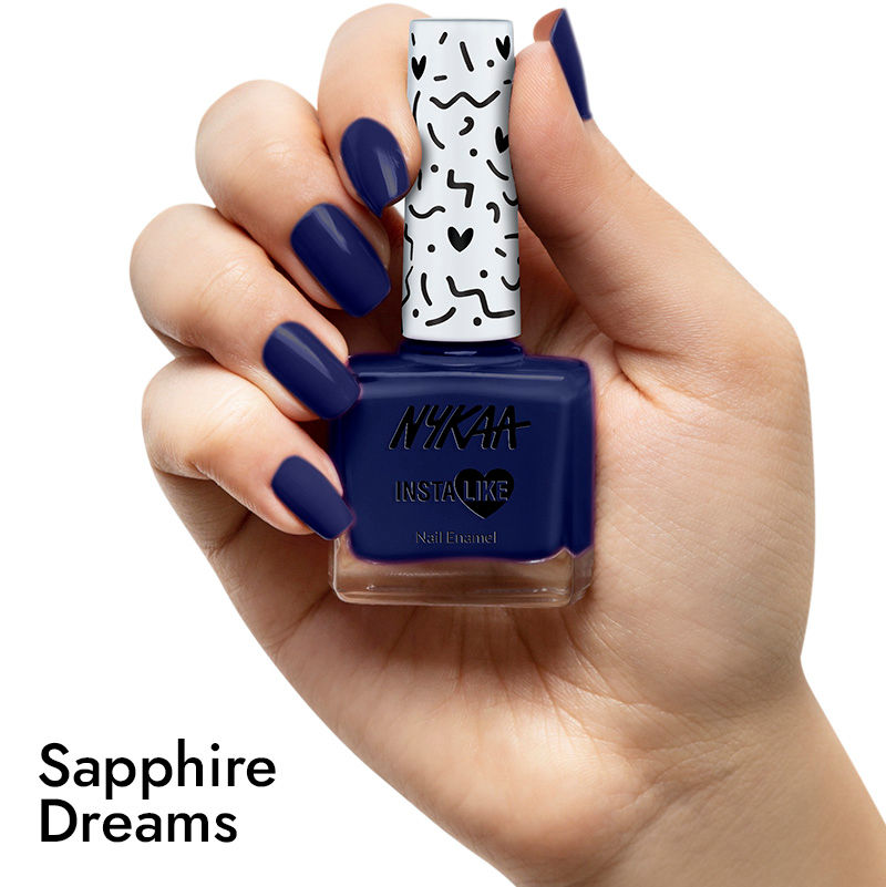 Nykaa InstaLike Long Lasting Nail Enamel - Sapphire Dreams 474