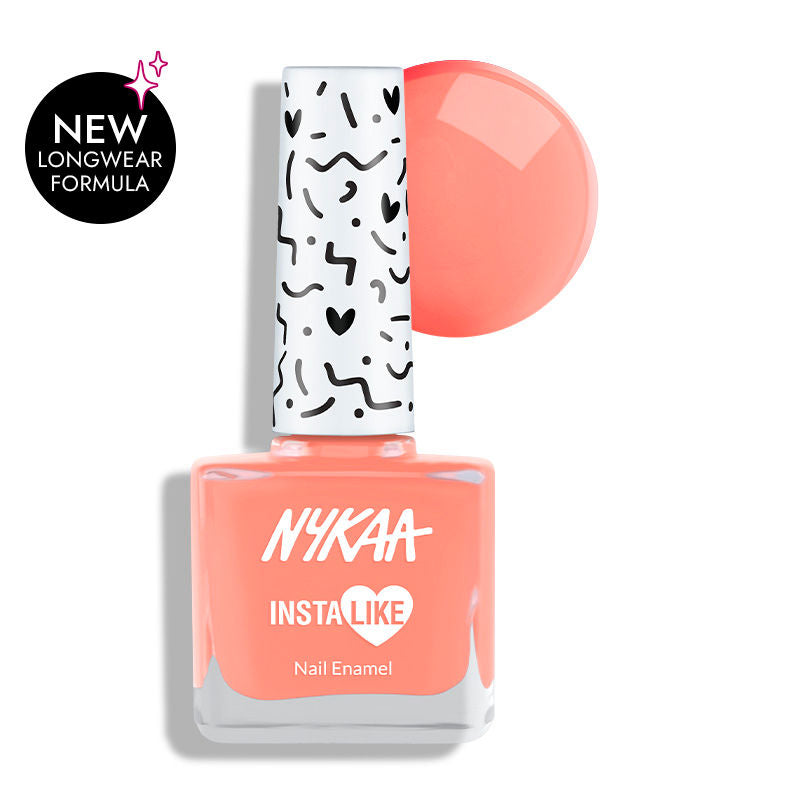 Nykaa InstaLike Long Lasting Nail Enamel - Peach Crush 478