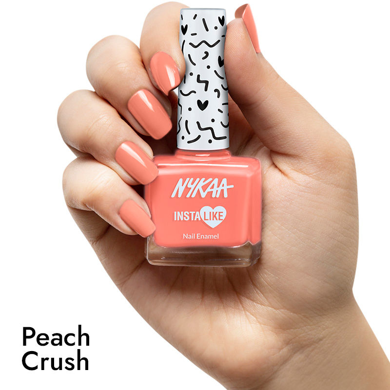 Nykaa InstaLike Long Lasting Nail Enamel - Peach Crush 478