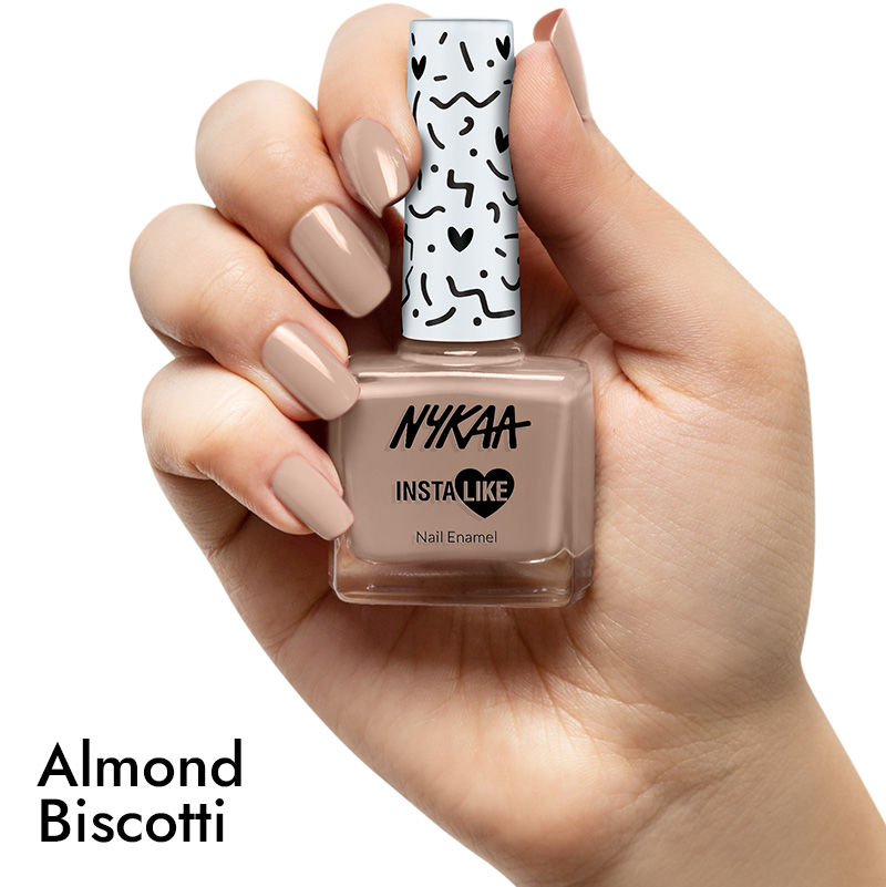 Nykaa InstaLike Long Lasting Nail Enamel - Almond Biscotti 485