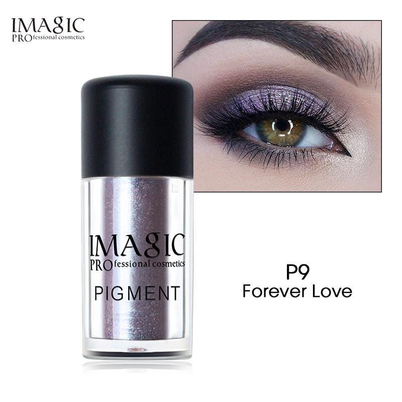 IMAGIC Glitter Eyeshadow Metallic Loose Powder Waterproof Pigments - (P9-Forever Love)