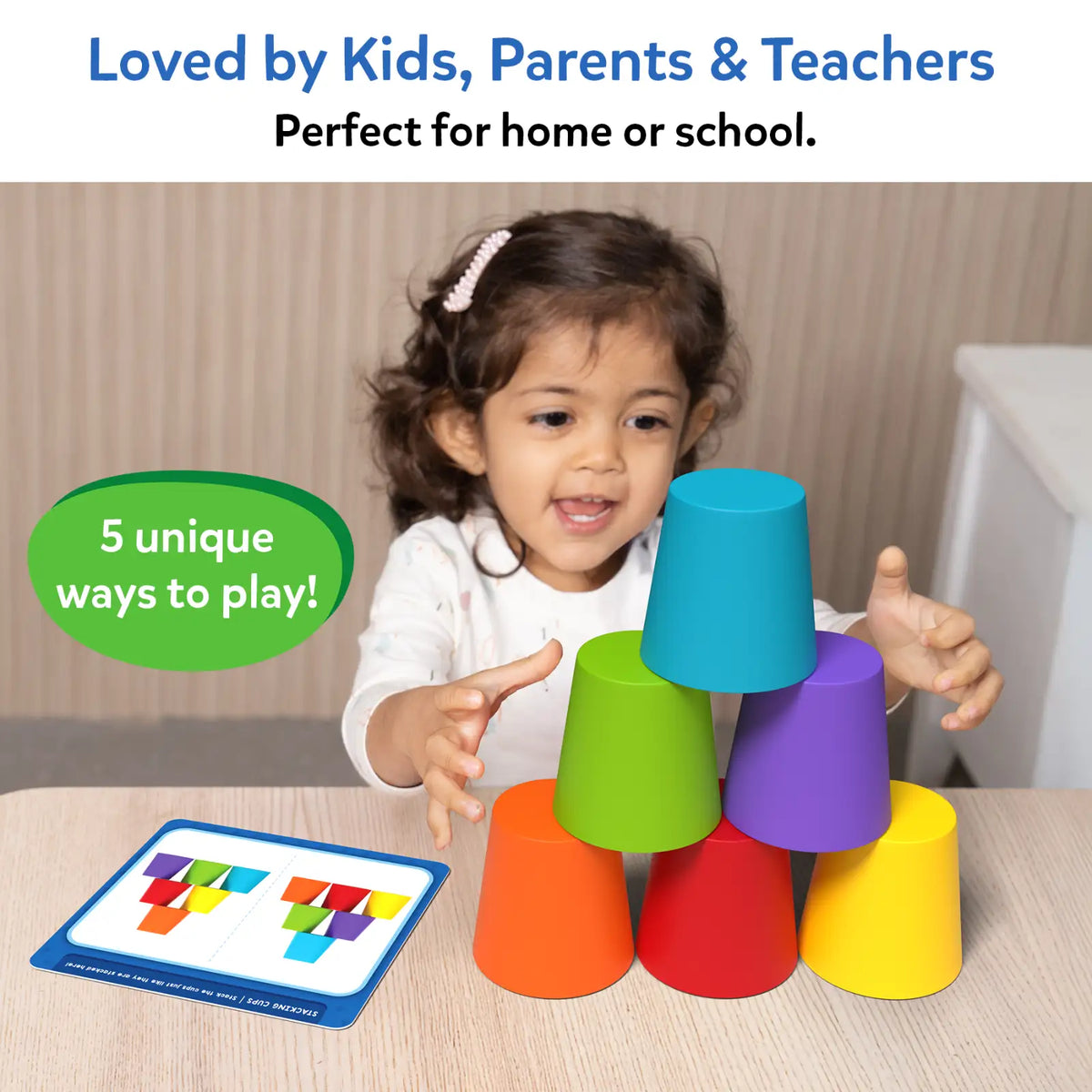 Skillmatics Silicone Rainbow Sorting | Sorting, Counting & Sequencing Toy (ages 3-6)