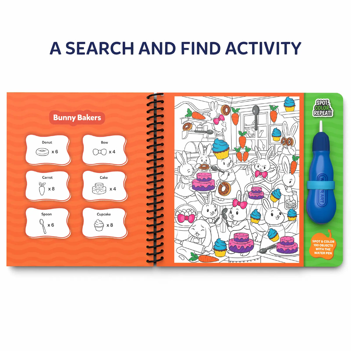 Skillmatics Water Spotter: Animals At Play | Reusable Search & Find Book (ages 4-8)