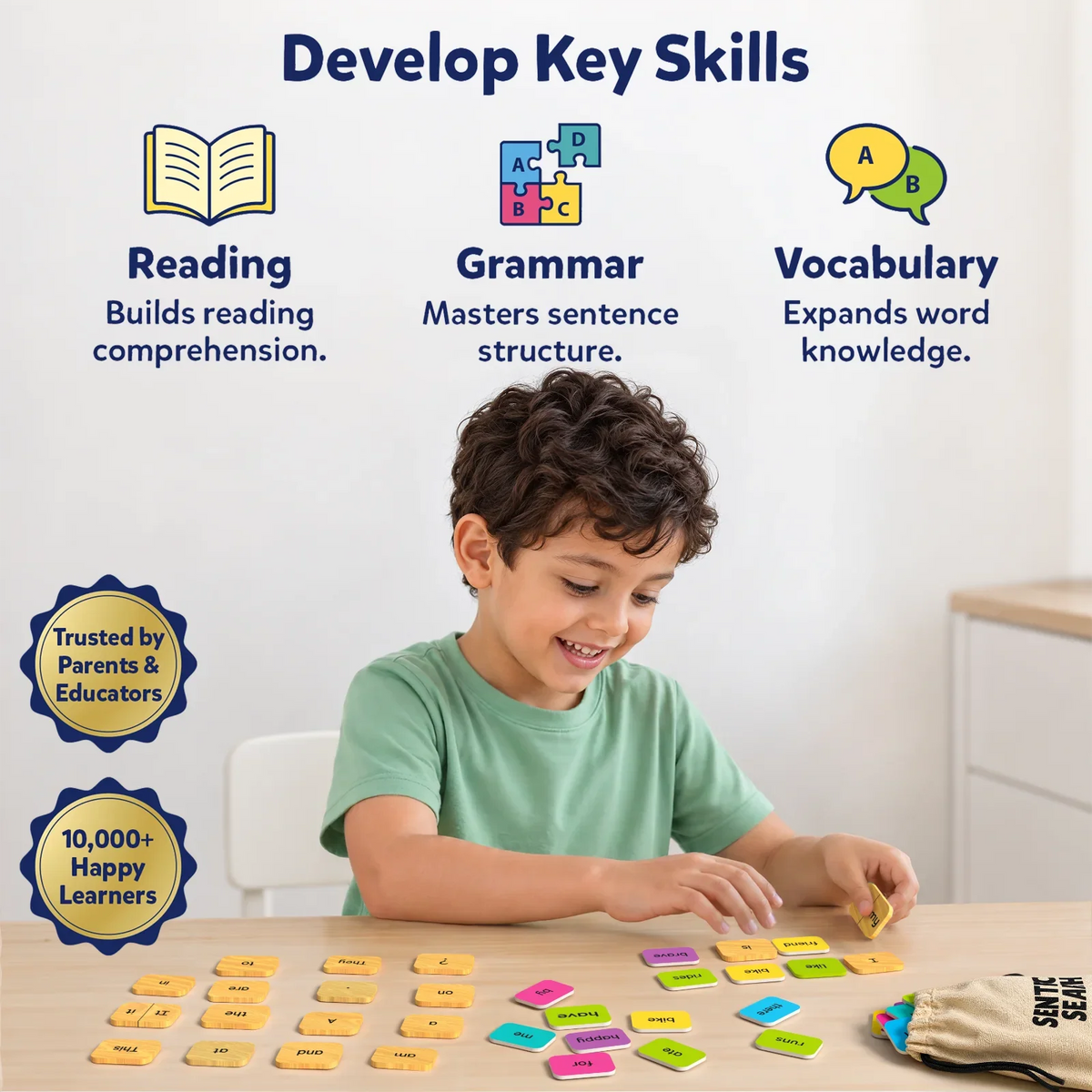 Skillmatics Sentence Search | Sentence Building Activity (ages 5-8)