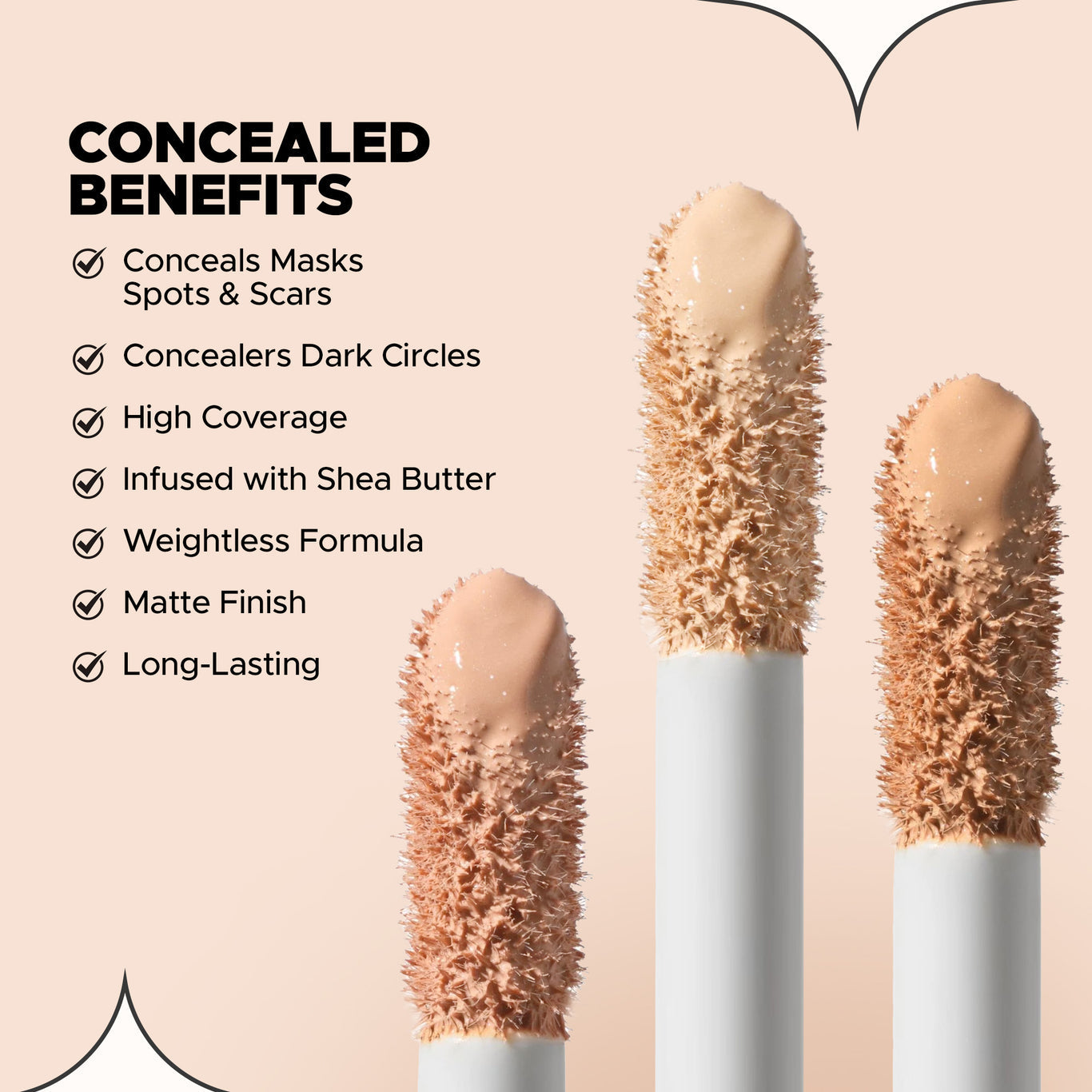 Hide It All Cover Concealer High Coverage | Weightless Formula | Conceals Imperfections | Infused with Shea Butter | Matte Finish | Long-Lasting | All Skin Types