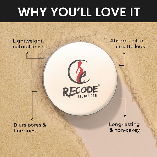 Recode 02 Set & Forget Fine Matte Setting Powder Translucent 02 - 12 G