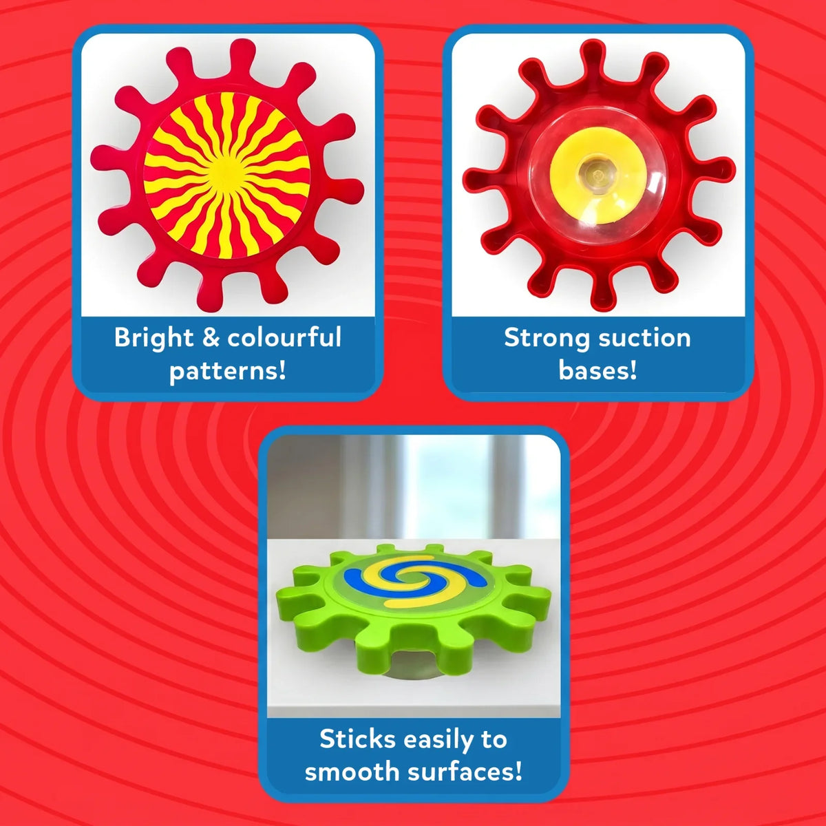 Skillmatics Spinny Gears: Pattern Pop | 5 Interlocking Gears (Ages 6-36 months)