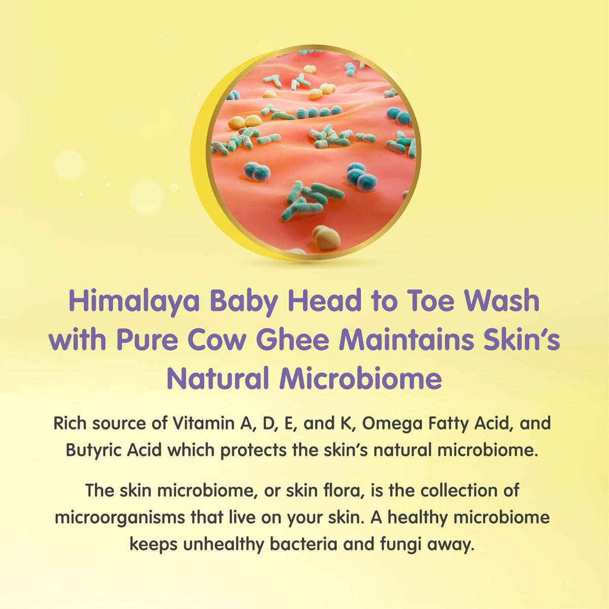 Himalaya Head to Toe Baby Wash with Pure Cow Ghee. 100ml