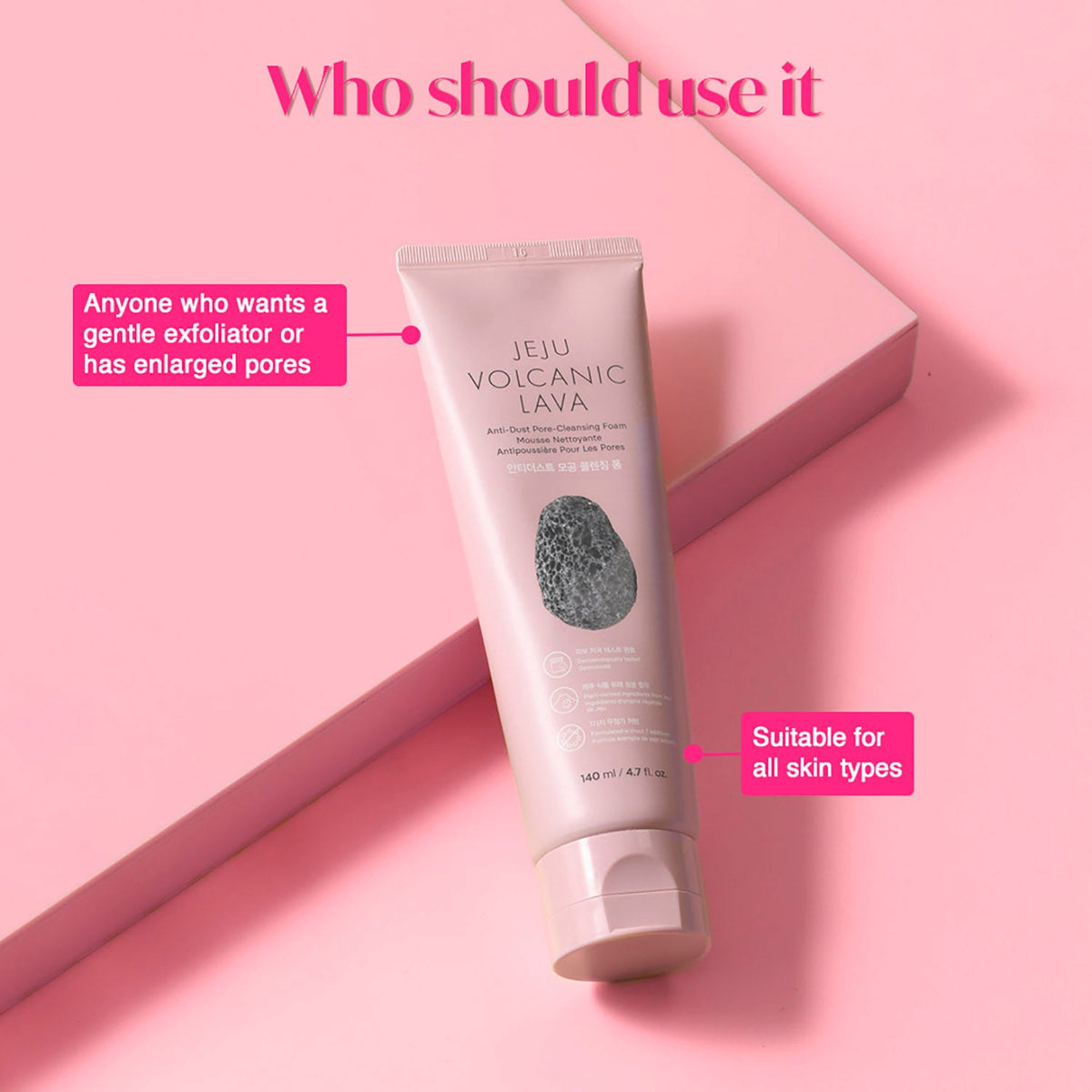 The Face Shop Jeju Volcanic Lava Cleansing Foam 140ml