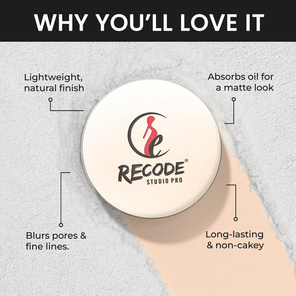 Recode Set & Forget No Hue Matte Setting Powder - 12 G
