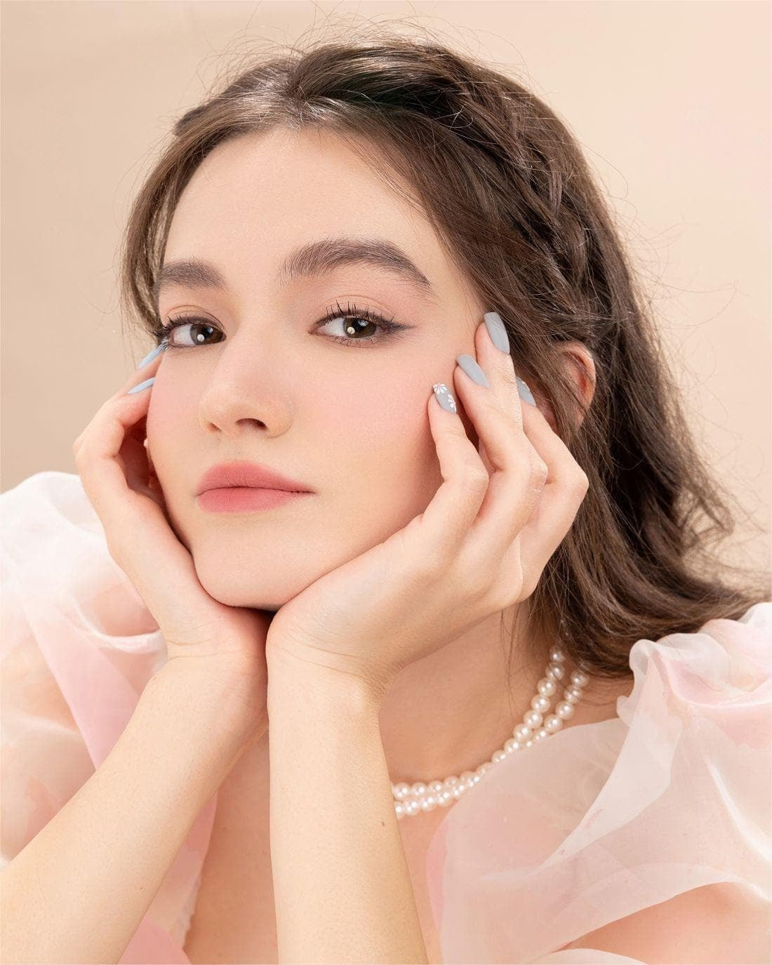 Flower Knows Strawberry Rococo Series Embossed Blush 01 Angel Sanson