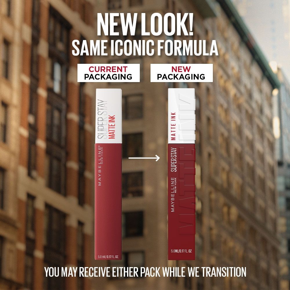 Maybelline New York Super Stay Matte Ink Liquid Lipstick, Lasts Up to 16 Hours - 50 Voyager