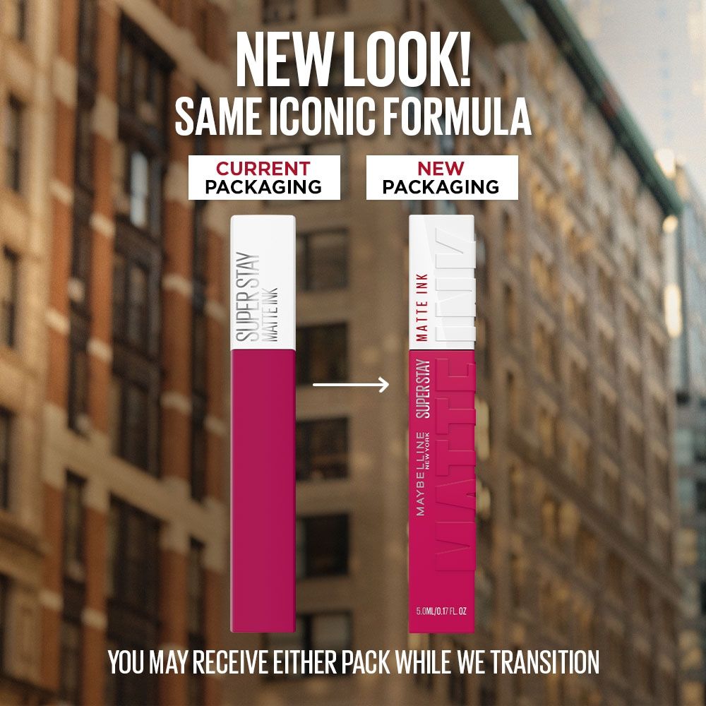 Maybelline New York Super Stay Matte Ink Liquid Lipstick, Lasts Up to 16 Hours - 120 Artist