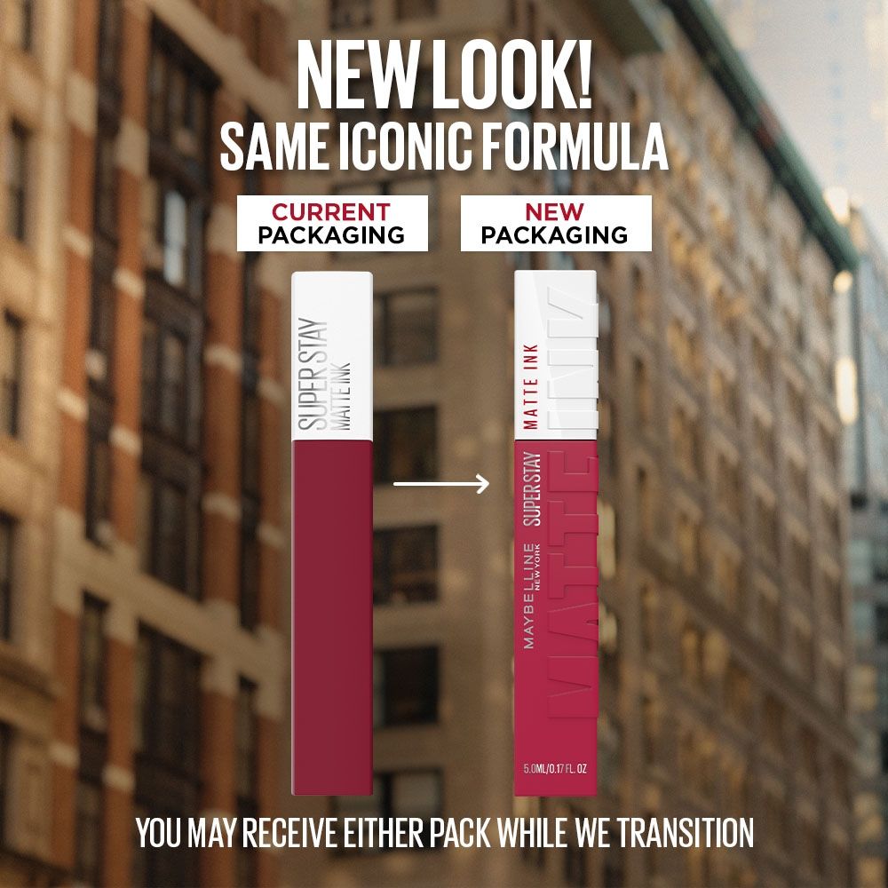 Maybelline New York Super Stay Matte Ink Liquid Lipstick, Lasts Up to 16 Hours - 115 Founder