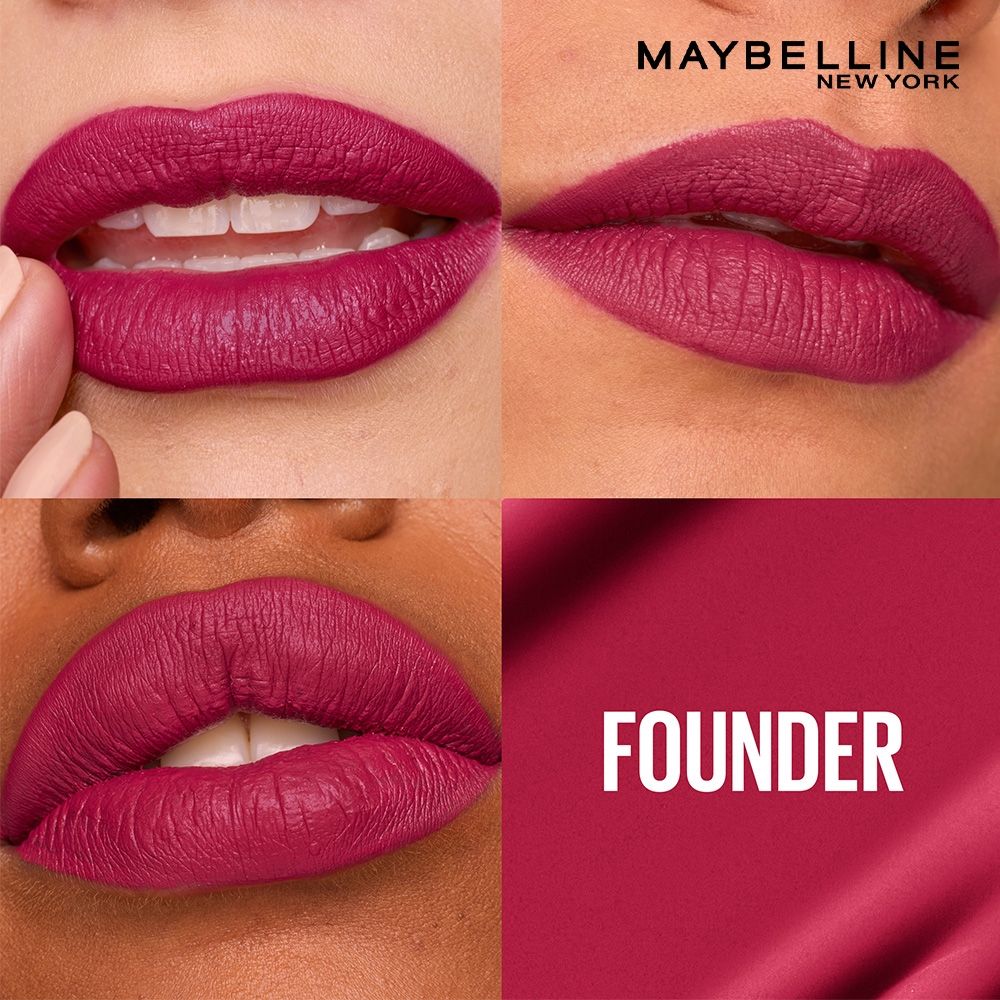 Maybelline New York Super Stay Matte Ink Liquid Lipstick, Lasts Up to 16 Hours - 115 Founder