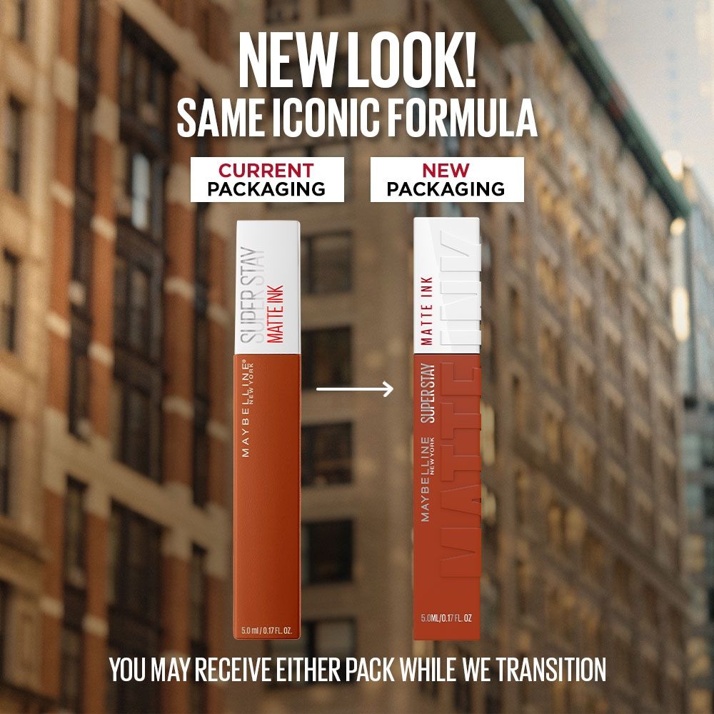 Maybelline New York Super Stay Matte Ink Liquid Lipstick, Lasts Up to 16 Hours - 135 Globe Trotter