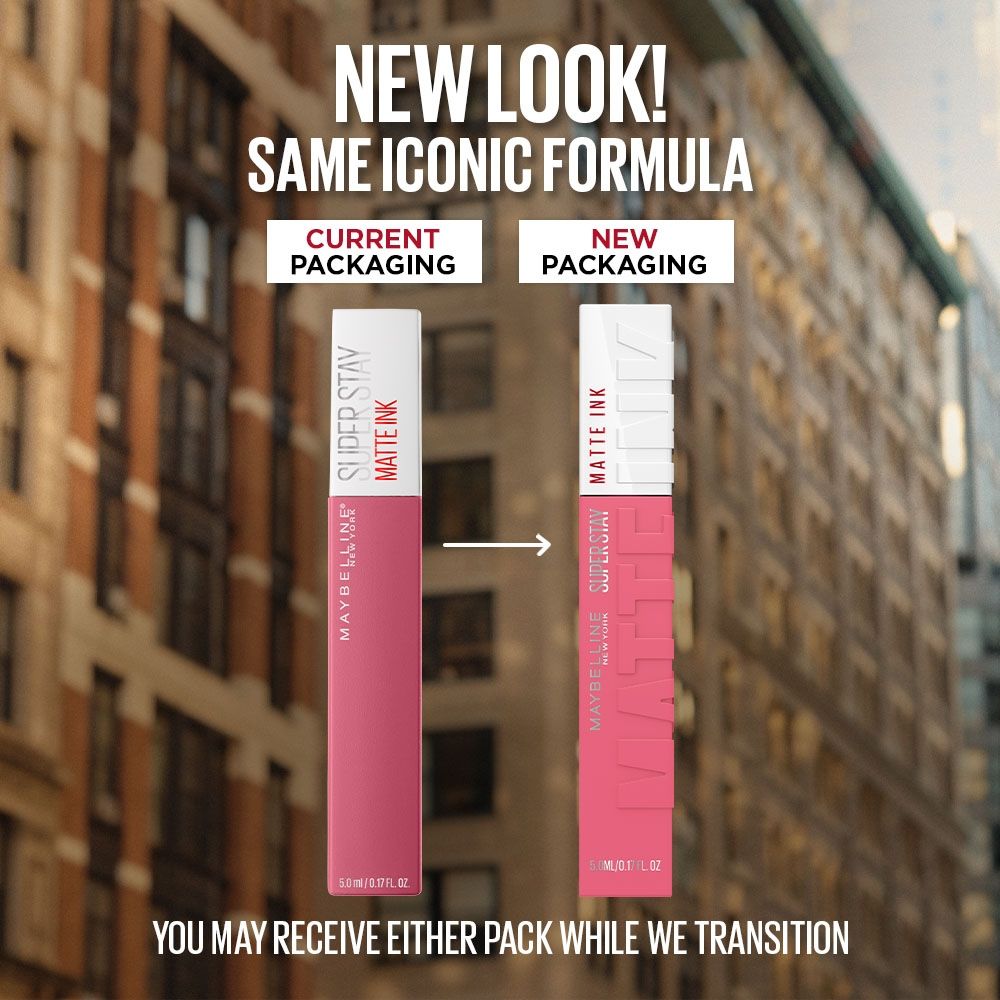 Maybelline New York Super Stay Matte Ink Liquid Lipstick, Lasts Up to 16 Hours - 125 Inspirer