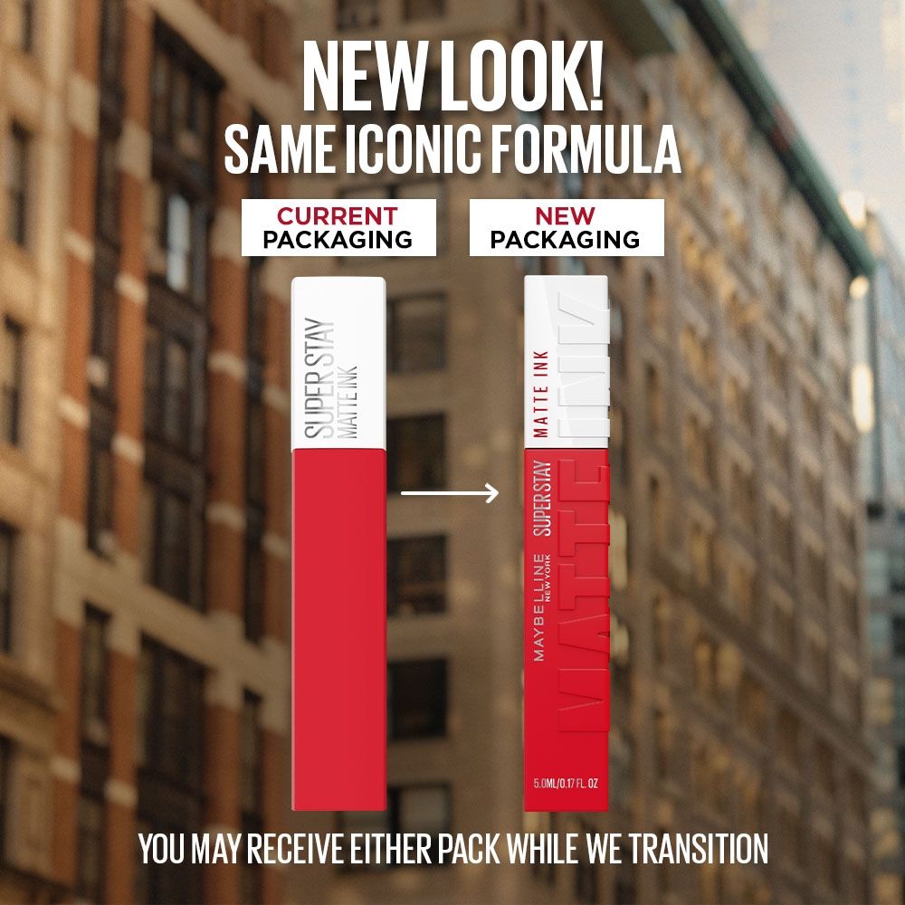 Maybelline New York Super Stay Matte Ink Liquid Lipstick, Lasts Up to 16 Hours - 220 Ambitious
