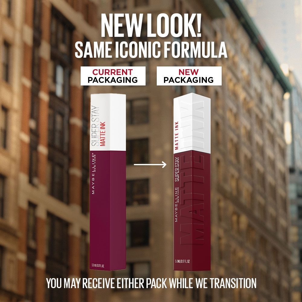 Maybelline New York Super Stay Matte Ink Liquid Lipstick, Lasts Up to 16 Hours - 230 Transformer