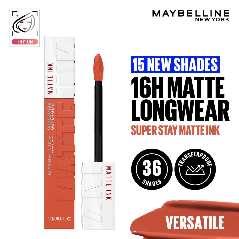 Maybelline New York Super Stay Matte Ink Liquid Lipstick, Lasts Up to 16 Hours - 210 Versatile