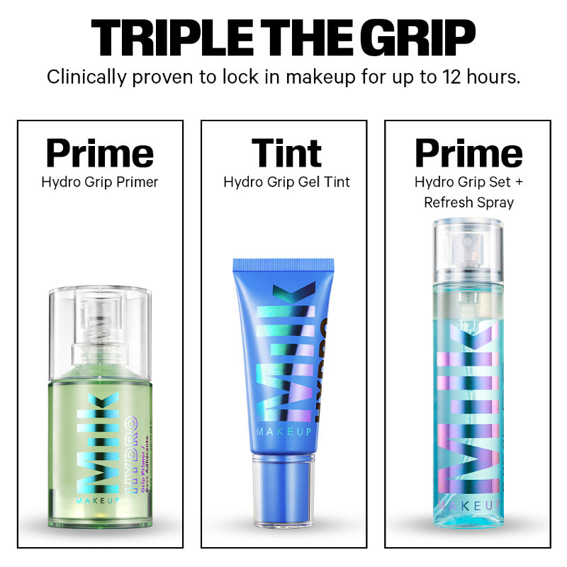 MILK MAKEUP Hydro Grip Set + Refresh Spray Travel Size (50ml)