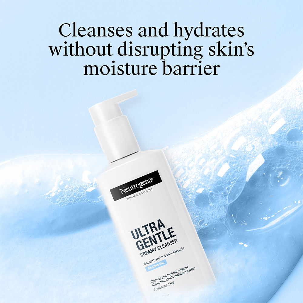 Neutrogena Ultra Gentle Creamy Face Cleanser Moisturizing Face Wash for Dry, Oily, Sensitive Skin (200ml)