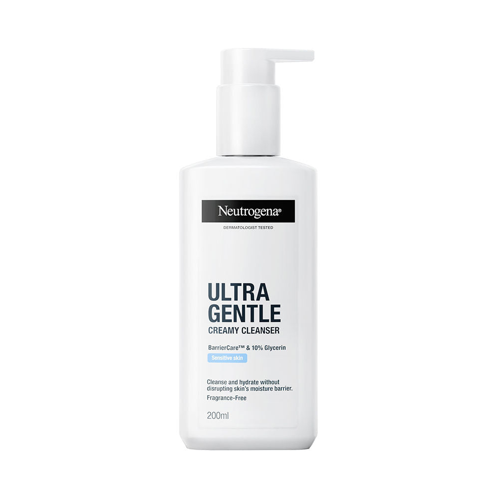 Neutrogena Ultra Gentle Creamy Face Cleanser Moisturizing Face Wash for Dry, Oily, Sensitive Skin (200ml)