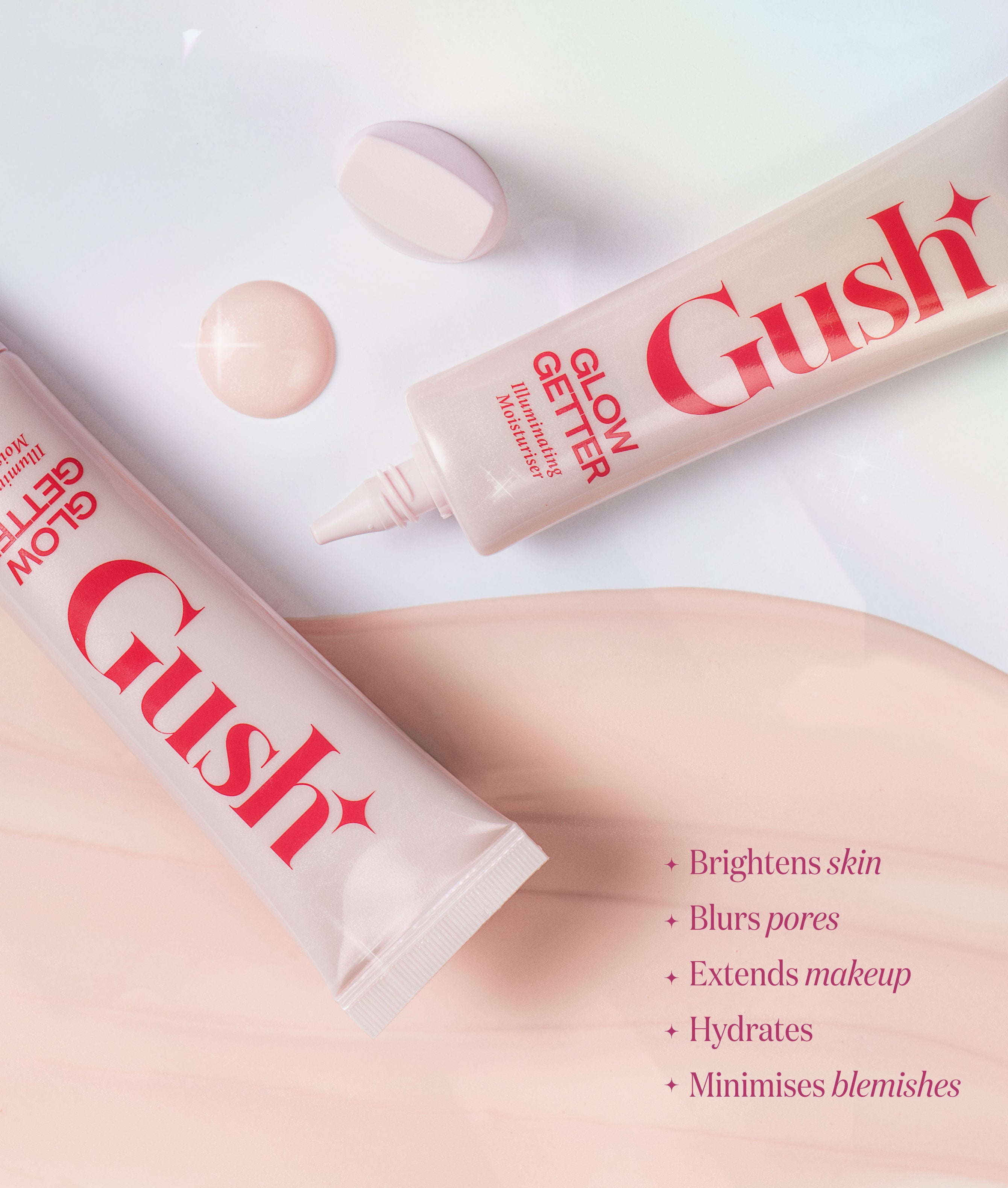 Gush Beauty 3 In 1 Illuminating Moisturizer + Primer + Strobe Cream (30ml)