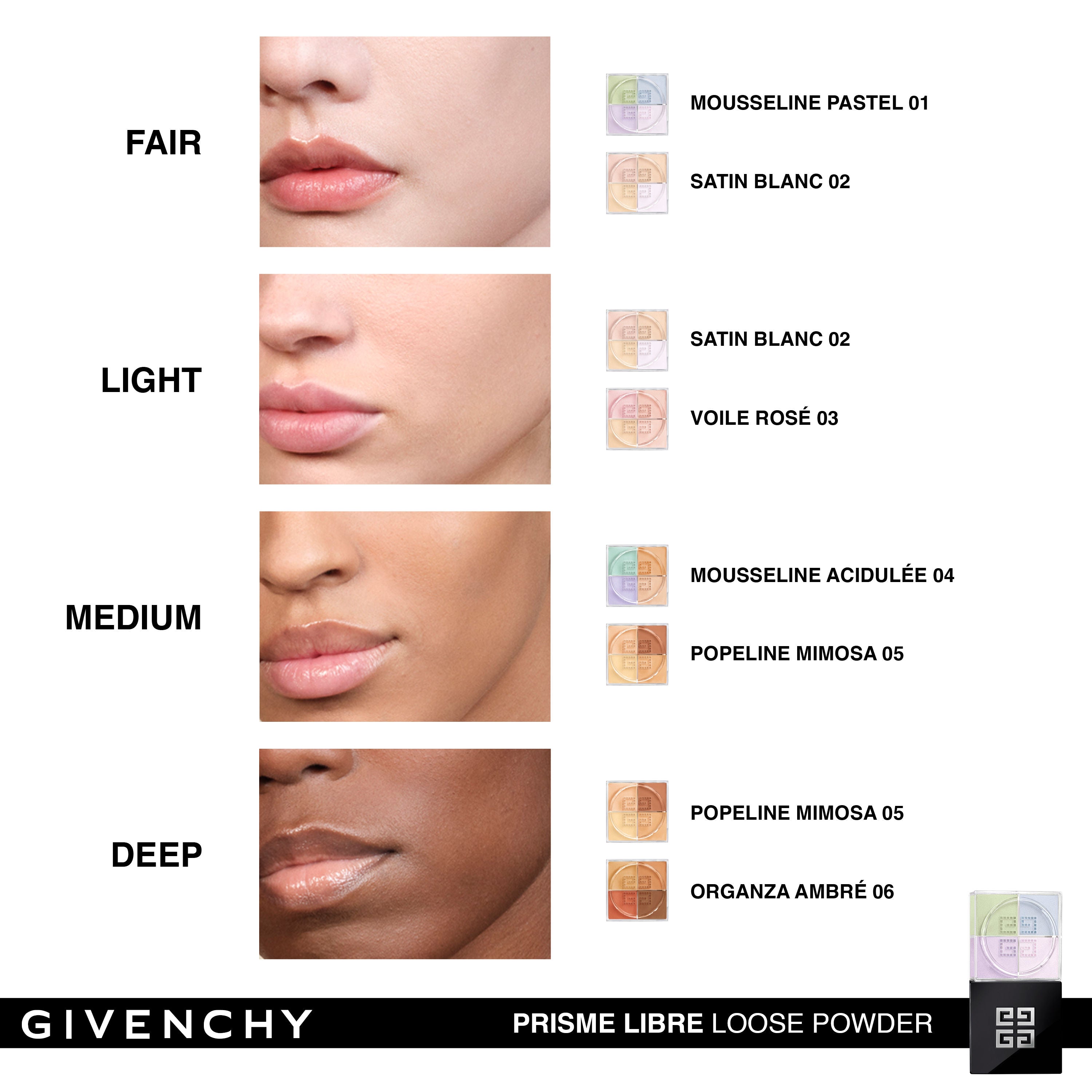 Givenchy Prisme Libre 4-Color Loose Powder - No03 Voile Rose (10g)