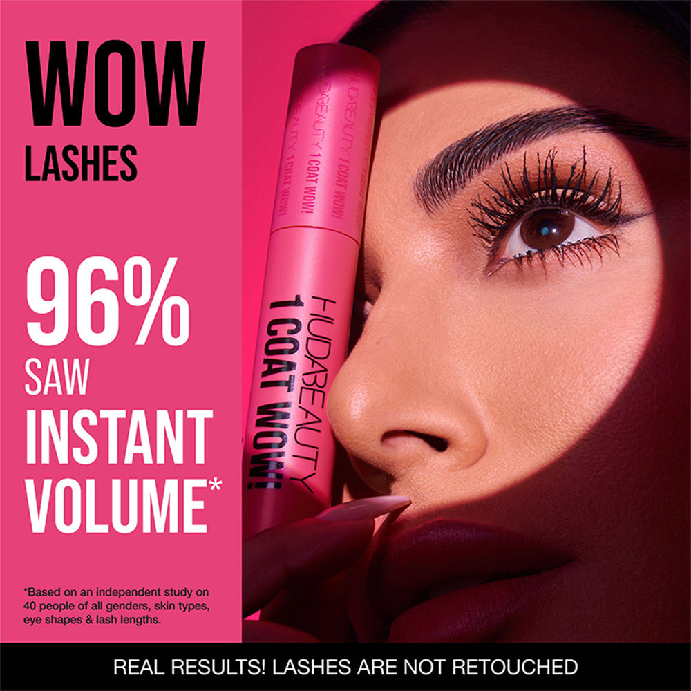 Huda Beauty 1 Coat WOW! Extra Volumizing and Lifting Mascara (10ml)