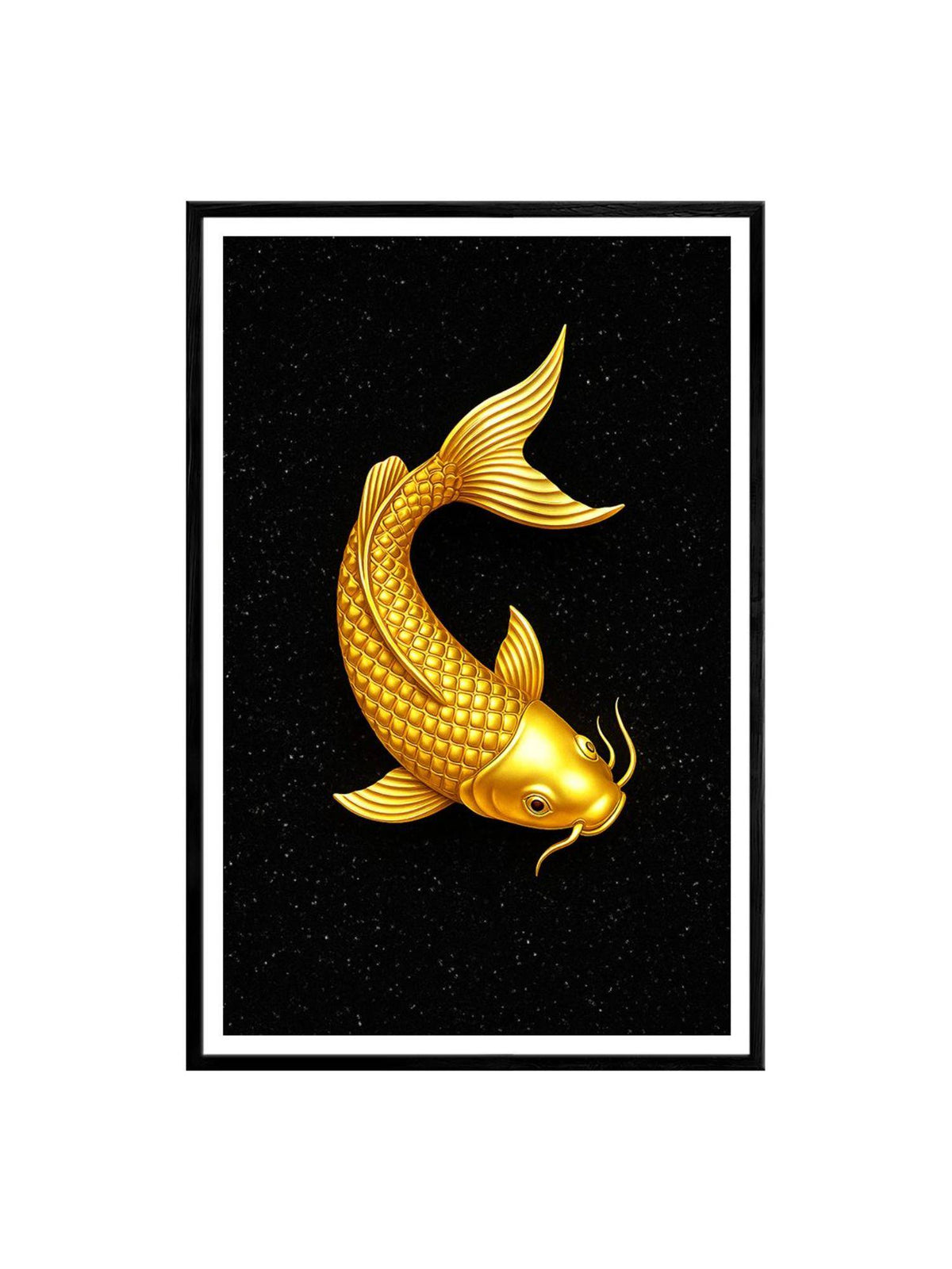 999Store Luxurious Golden Koi Fish Canvas Painting