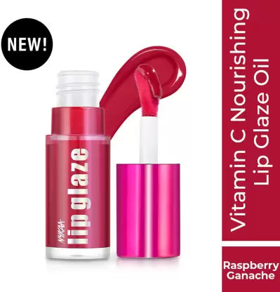 NYKAA Lip Glaze lip oil 7ml Raspberry ganache