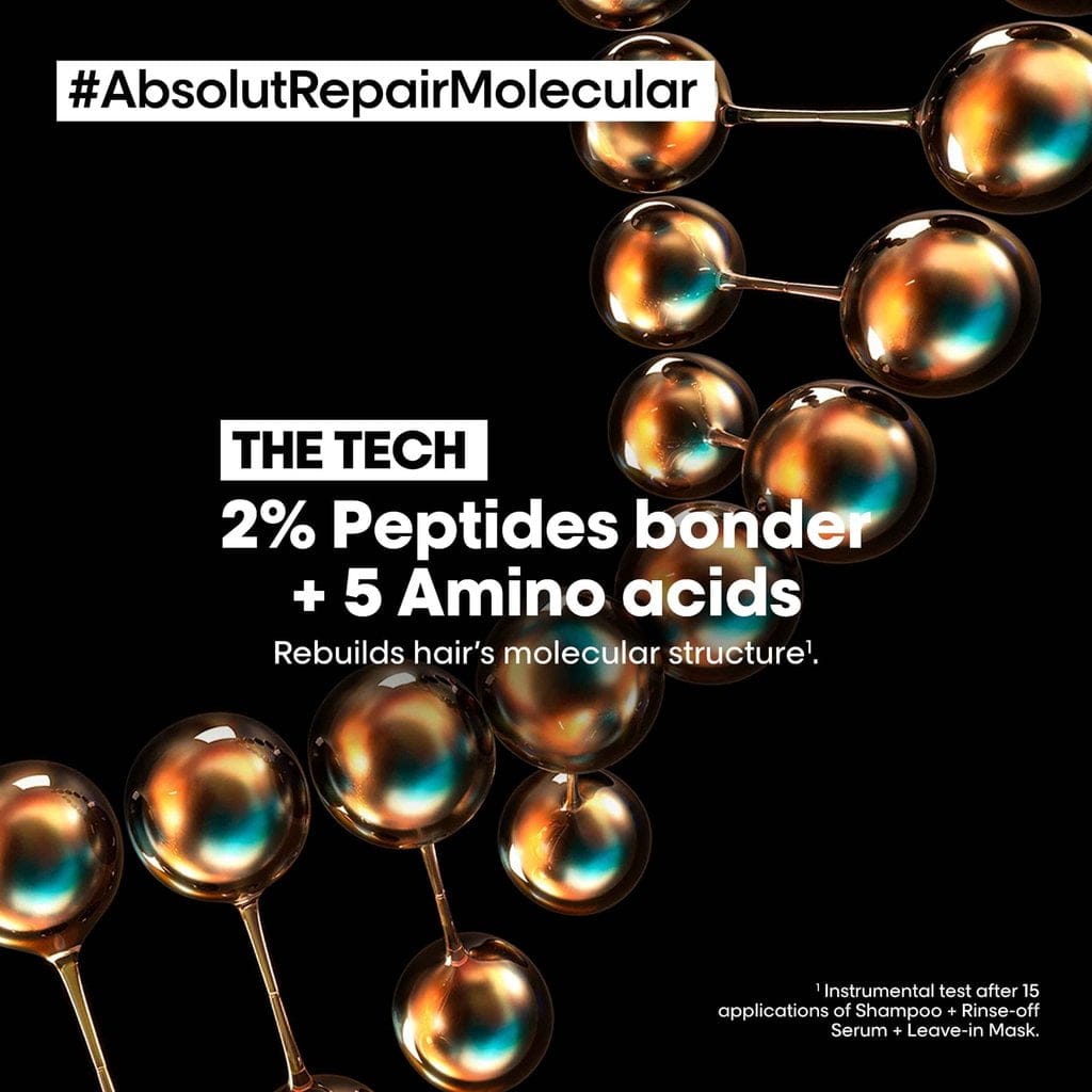 Loreal Professionnel - [Absolut Repair Molecular] Deep molecular repairing leave-in mask for damaged hair. (100mL)