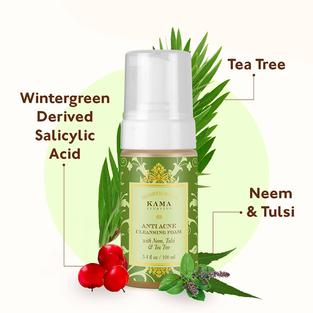 Kama Ayurveda Anti Acne Cleansing Foam - 100ml