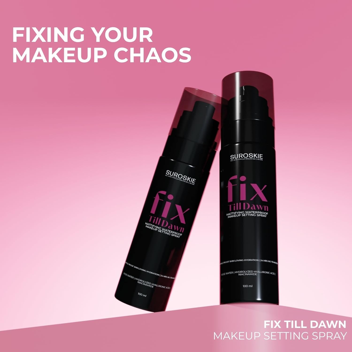 SUROSKIE Fix Till Dawn Mattifying Makeup Setting Spray With Niacinamide (100ml)