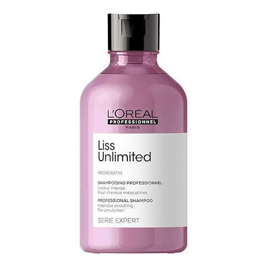 Loreal Paris Proffessional L'Oréal Professionnel Liss Unlimited Shampoo With Pro-Keratin And Kukui Nut Oil For Rebellious Frizzy Hair, Serie Expert, 300Ml
