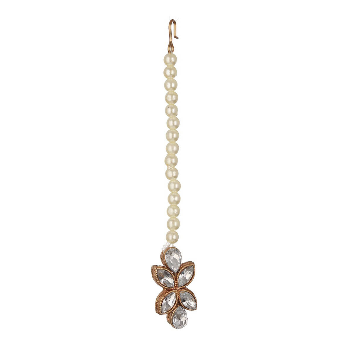 Aatmana Traditional Stone Studded and Pearls Jewellery Set