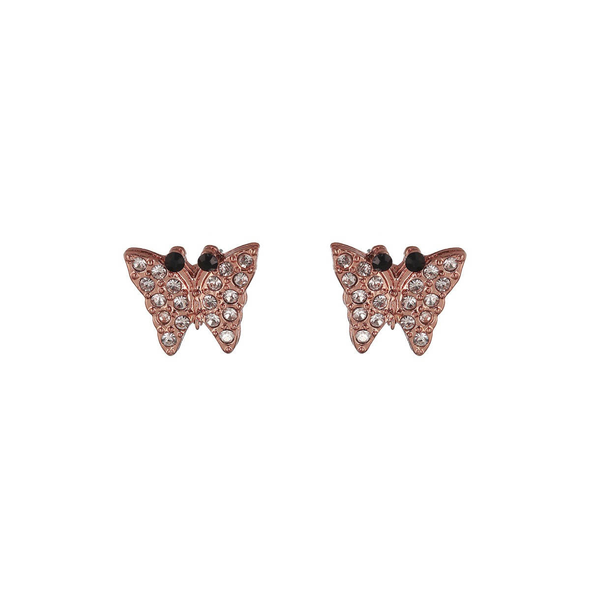 Aatmana Set of 3 Rosegold-Plated Heart Shaped Stud Earrings