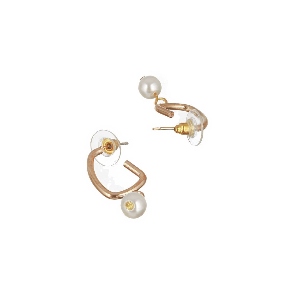 Aatmana Woman Gold-Toned and White Gold-Plated Necklace with Earrings