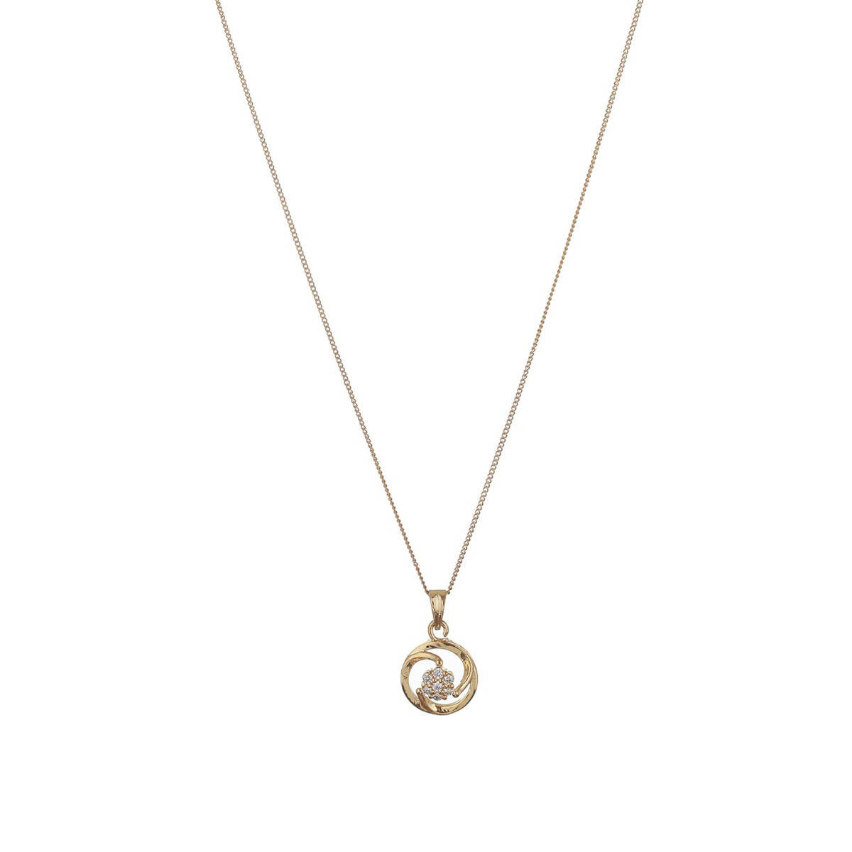 Aatmana Set of 2 Rose gold Plated and Floral Gold Plated Necklace