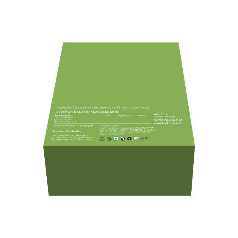 Biotique Advanced Ayurveda Face Wash, Toner & Moisturizer A Daily Skin Care Essential Gift Set