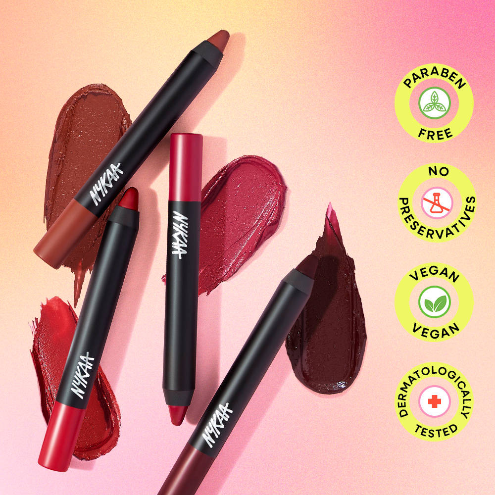 Nykaa Matte-ilicious Lip Crayon