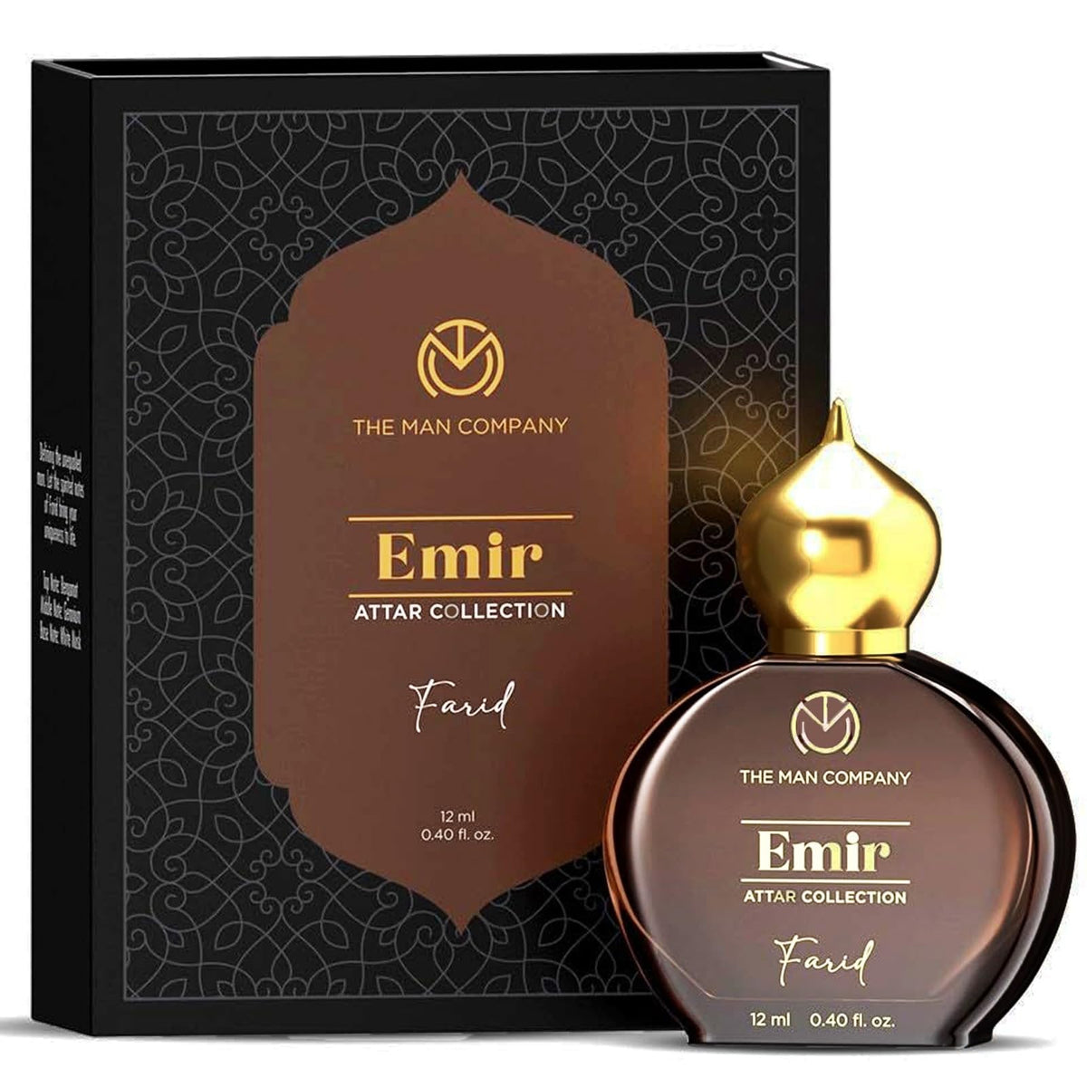 The Man Company 100% Alcohol-Free Attar Perfume for Men – Farid Emir Collection | Premium Long Lasting Fragrance | 35% Highly Concentrated Perfume Oil | Valenti