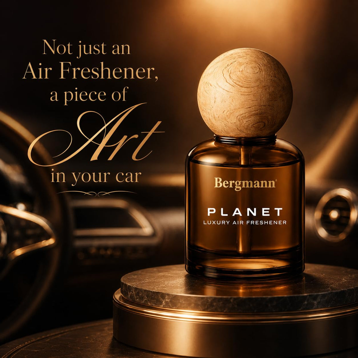 Bergmann Planet Luxury Car Perfume, Car Air Freshener, For Car & Home, Alcohol-free, Long-Lasting upto 90 days, COLOGNE, 110ml