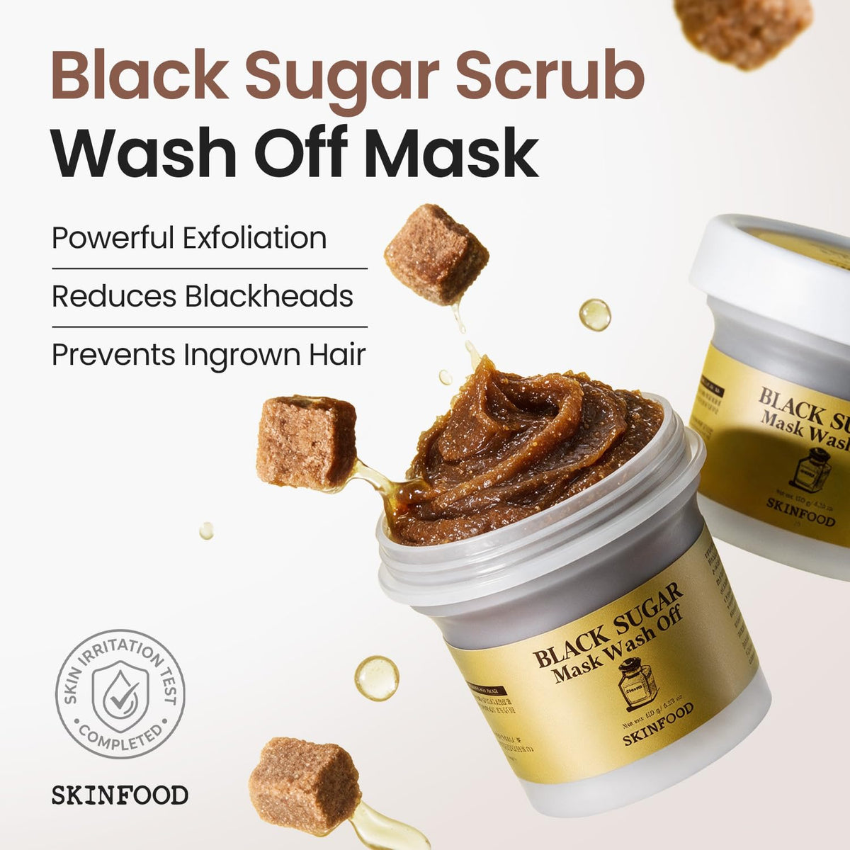 Skinfood Black Sugar Mask Wash Off Exfoliator, 3.53 Ounce 3.53 Ounce (Pack of 1)